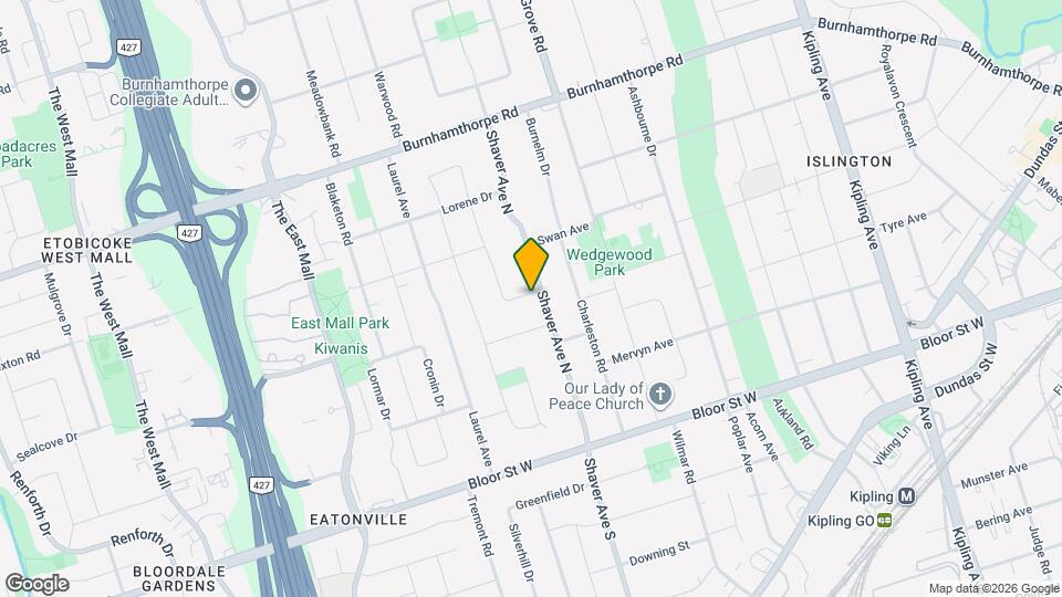102 Shaver Ave N, Unit 3 Map and Location Details