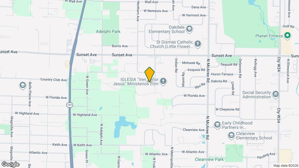 2917 W Country Club Ave Map and Location Details