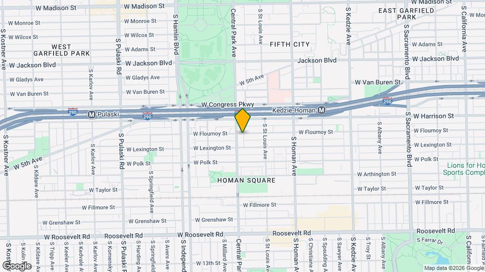 701 S Central Park Ave Map and Location Details