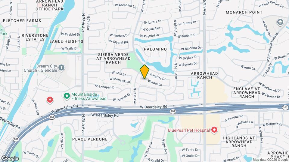 7033 W Irma Ln Map and Location Details