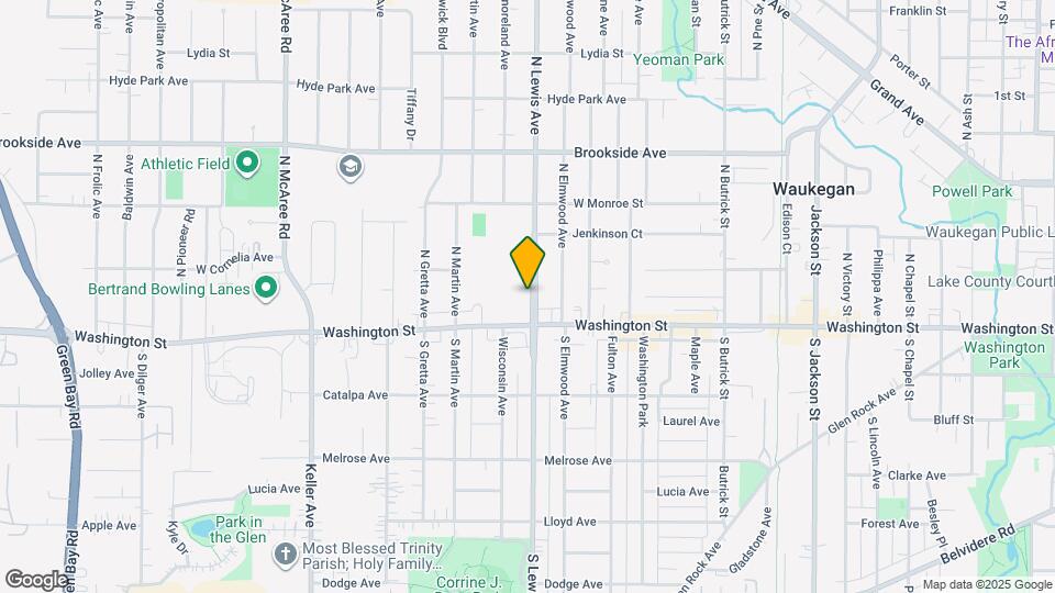 22 N Lewis Ave Map and Location Details