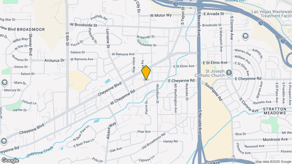 110 1/2 West Cheyenne Road Mapa y Detalles de la Ubicación