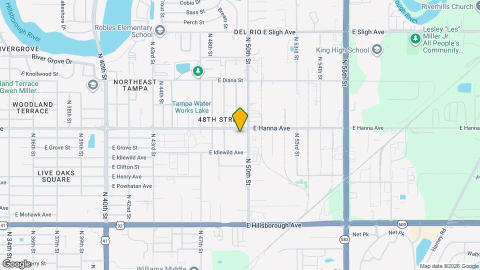 4909 E Hanna Ave Map and Location Details