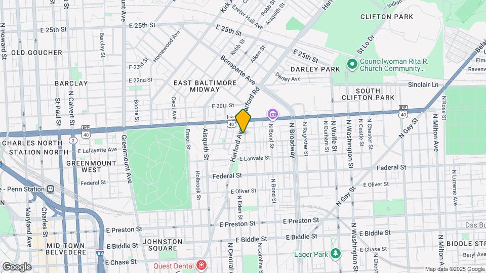 1812 N Spring St Map and Location Details