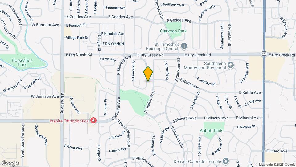 7614 S Emerson Cir Map and Location Details