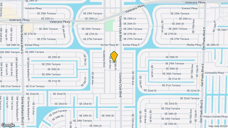 2918 SE 8th Pl Map and Location Details