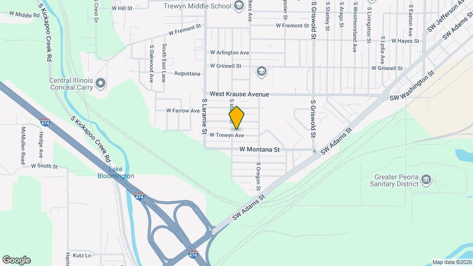 2915 W Trewyn Ave Mapa y Detalles de la Ubicación