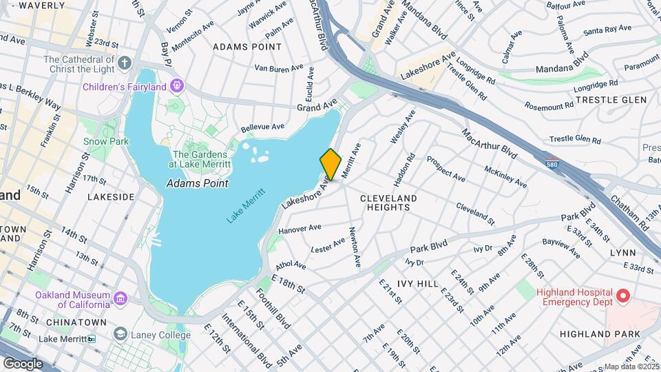 2140 Lakeshore Ave Map and Location Details