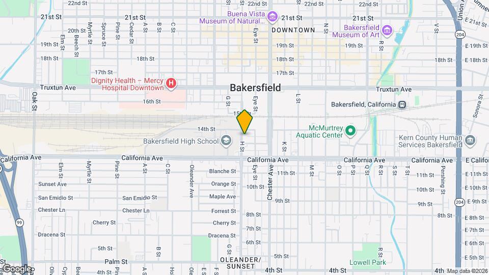 1316 H St, Unit A Map and Location Details