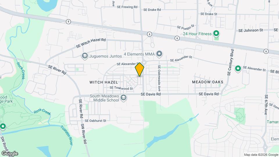 3378 SE Wedgewood Ave Map and Location Details