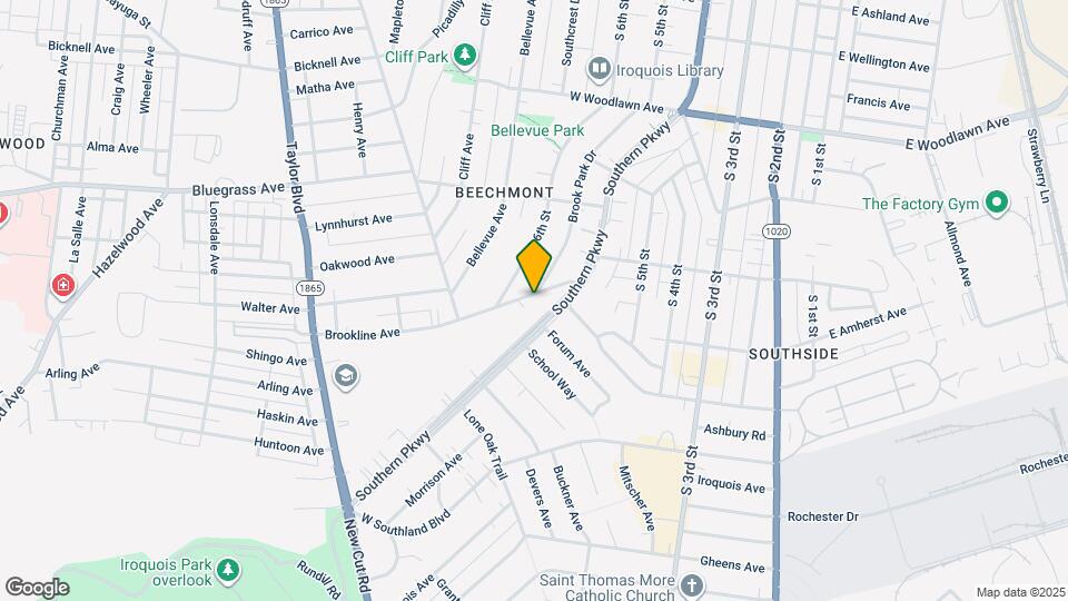 724 Brookline Ave Map and Location Details
