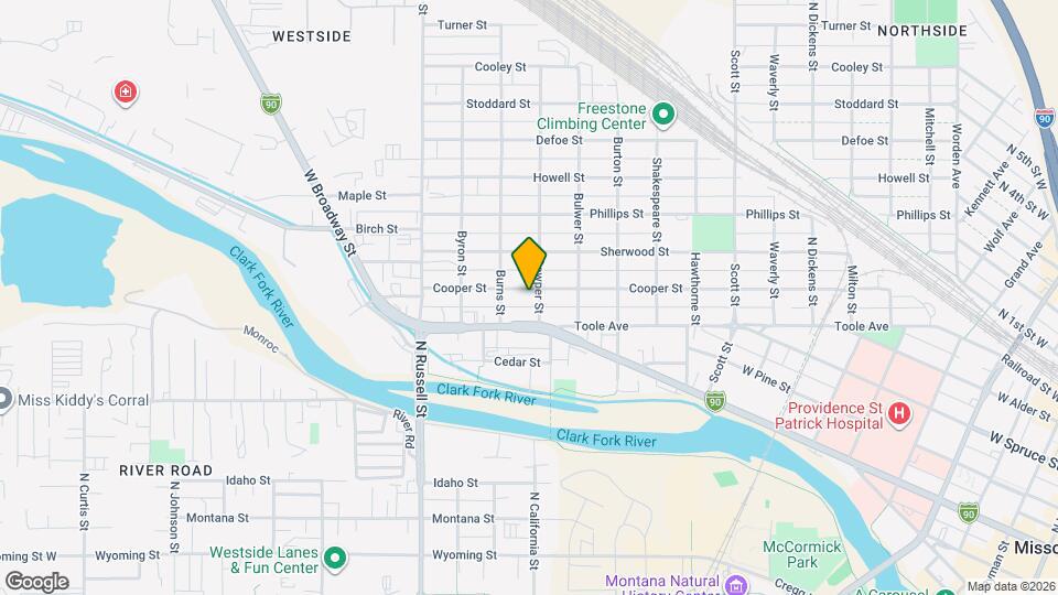 1603 Cooper St Map and Location Details