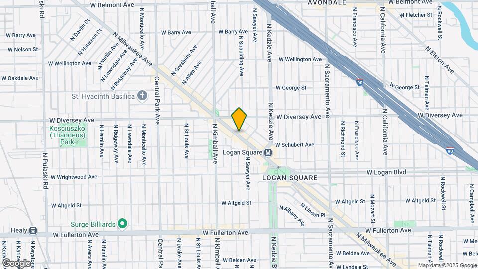 2733 N Milwaukee Ave, Unit S Map and Location Details