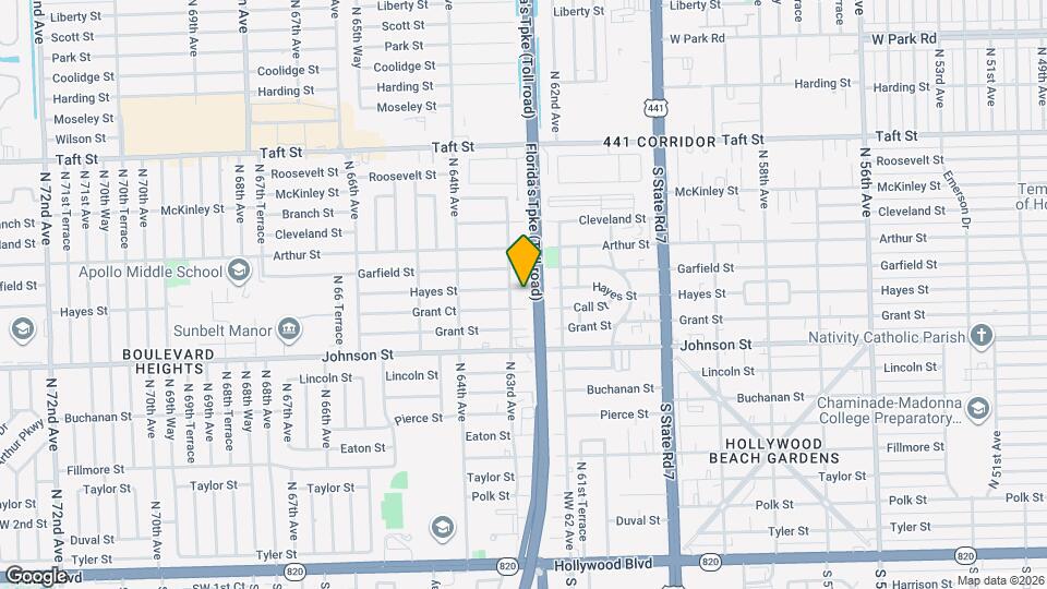 6234 Hayes St Map and Location Details