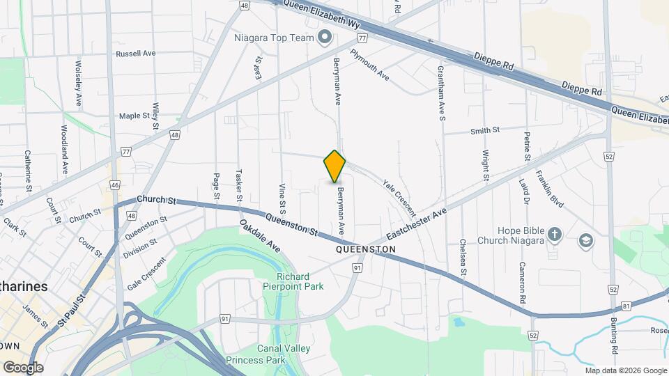 45 Berryman Ave Map and Location Details