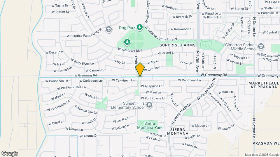 17862 W Caribbean Ln Map and Location Details