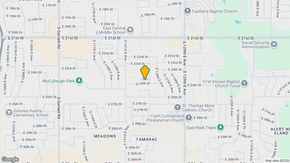 2439 S 123rd E Ave Map and Location Details