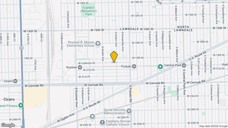 4111 W Cullerton St Map and Location Details