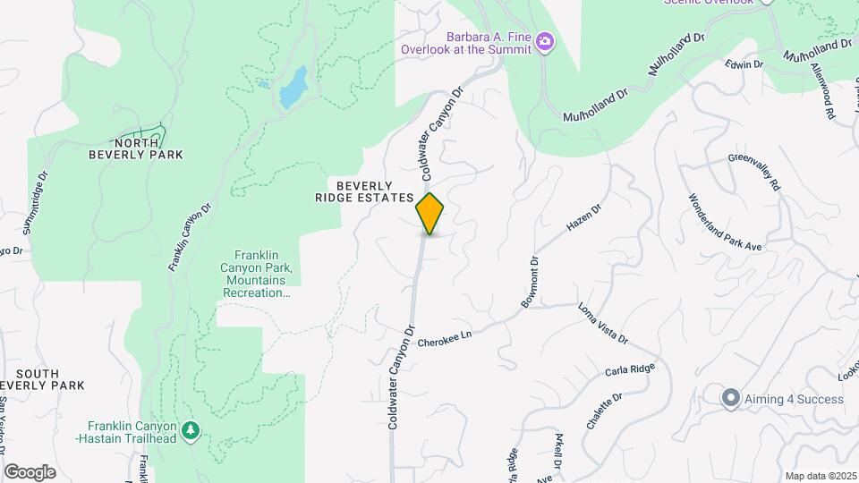2288 Coldwater Canyon Dr Map and Location Details