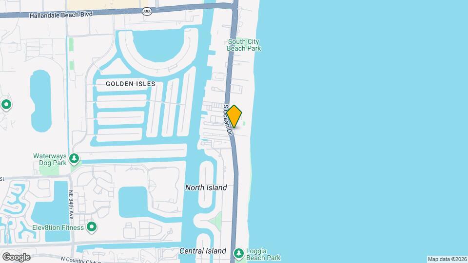 2096 S Ocean Dr Mapa y Detalles de la Ubicación