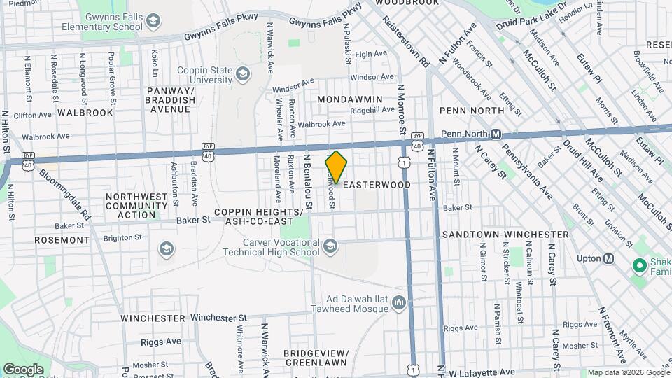 1655 N Smallwood St, Unit First Floor Mapa y Detalles de la Ubicación