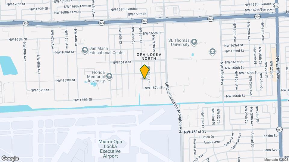 15741 NW 38th Pl Map and Location Details