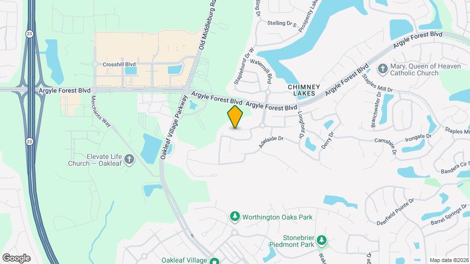 9564 Maidstone Mill Dr W Map and Location Details