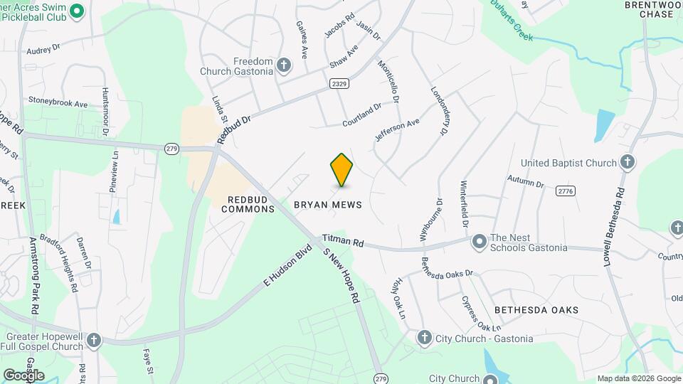 2075 Aragon Lane Map and Location Details