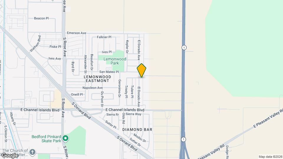 2410 El Dorado Ave Map and Location Details