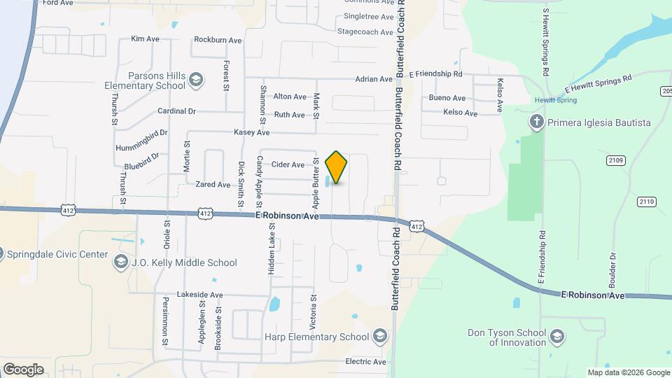 1861 Loveland St Map and Location Details