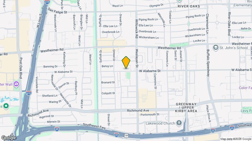 3934 W Alabama St Map and Location Details