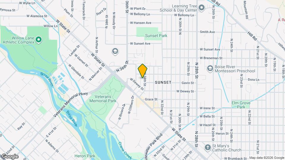 2111 N 34th St Map and Location Details