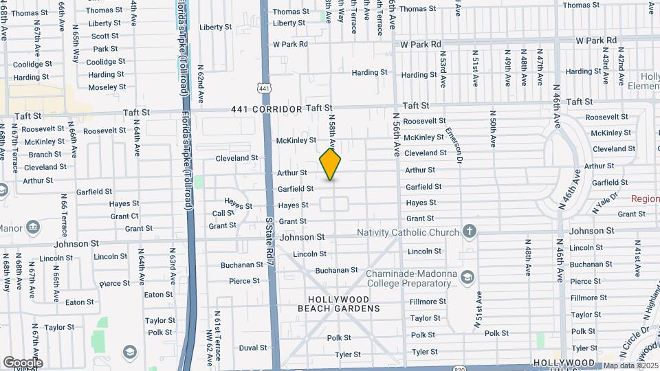 5803 Garfield St Map and Location Details