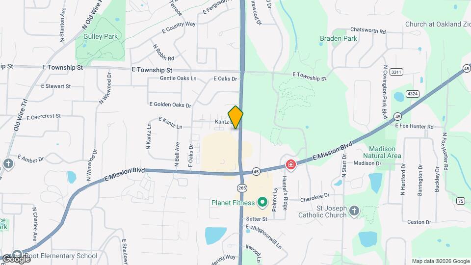 2131 N Crossover Rd Map and Location Details