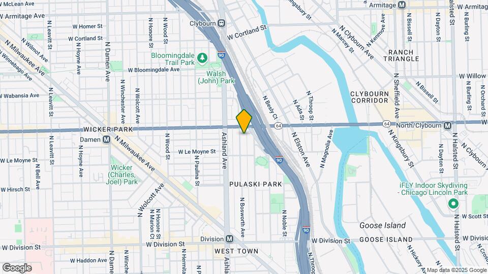 1539 N Bosworth Ave Map and Location Details
