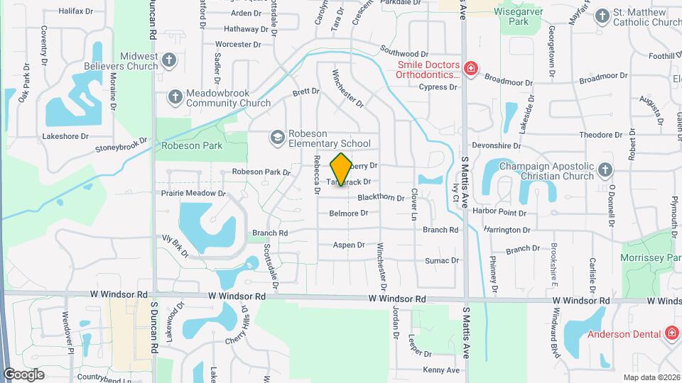 2310 Blackthorn Dr Map and Location Details