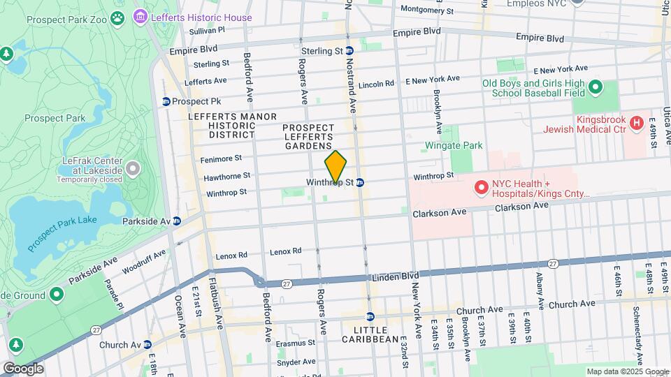 256 Winthrop St Map and Location Details