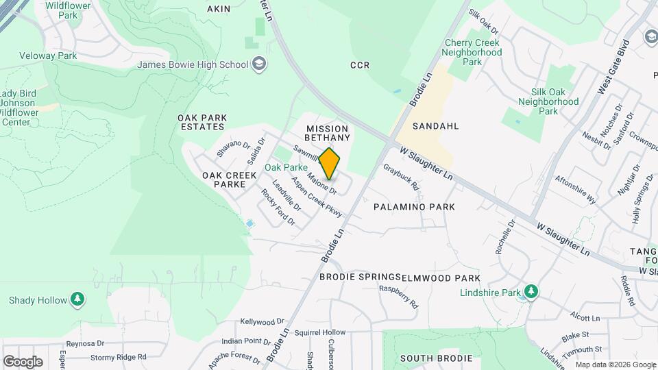 3600 Malone Dr Map and Location Details