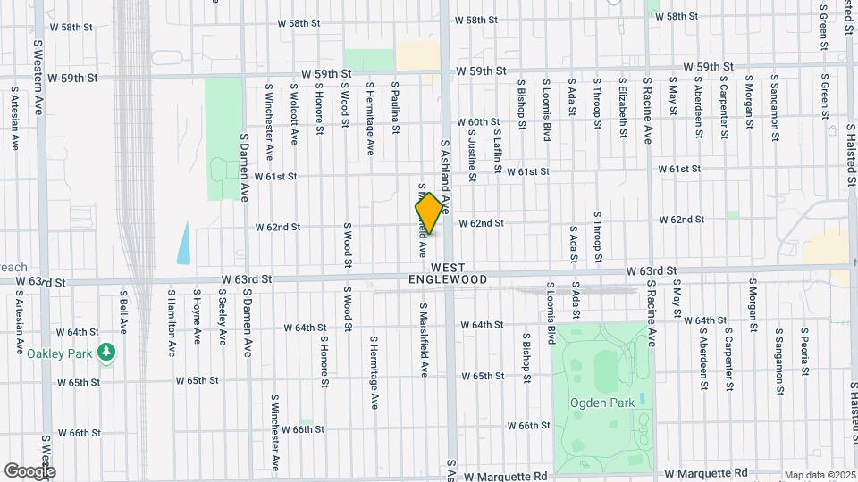 6219 S Marshfield Ave Map and Location Details