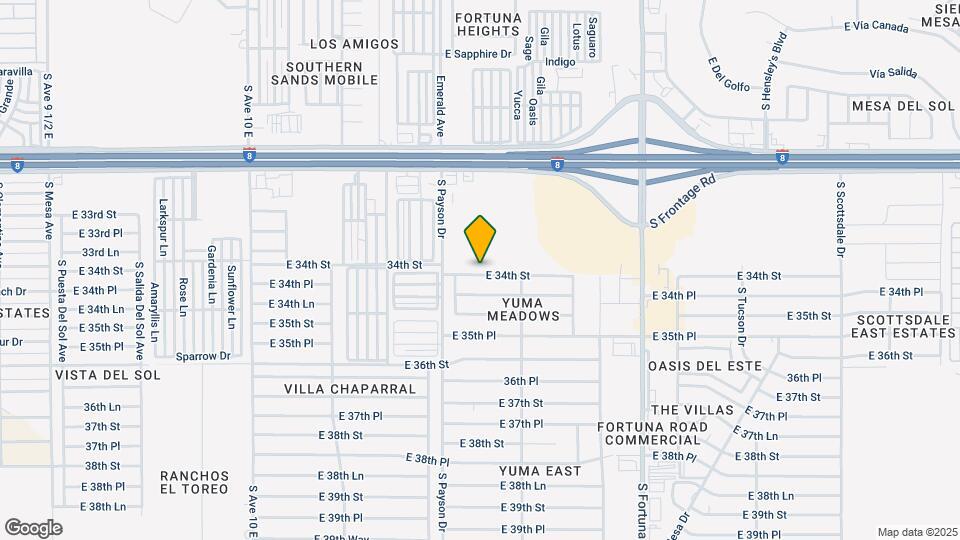 10574 E 34th St Map and Location Details