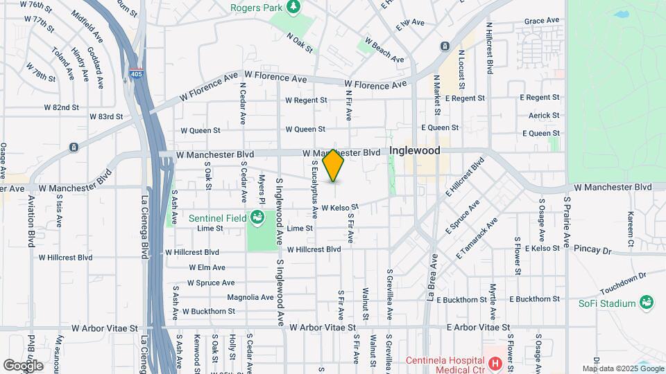 224 W Olive St Map and Location Details