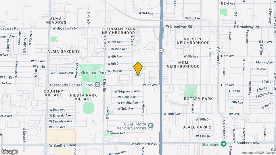 540 W Del Campo Ave Mapa y Detalles de la Ubicación
