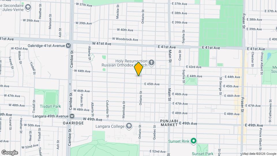 6039 Ontario St Map and Location Details