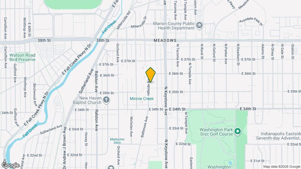 3515 Hillside Ave Map and Location Details