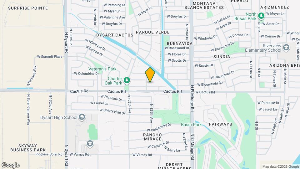 12556 W Charter Oak Rd Map and Location Details