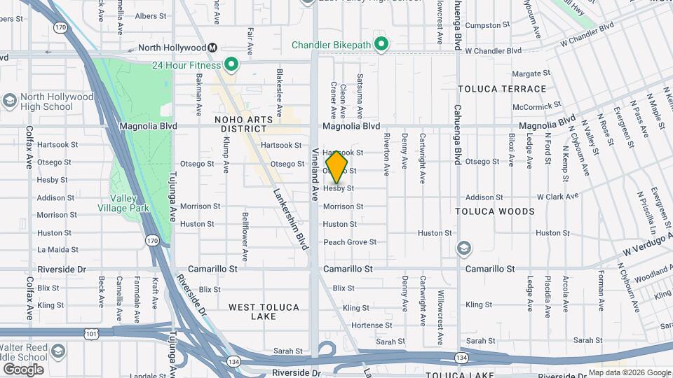 10926 Hesby St Map and Location Details