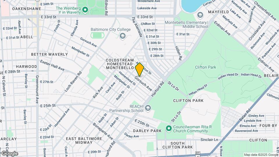1650 Gorsuch Ave Mapa y Detalles de la Ubicación