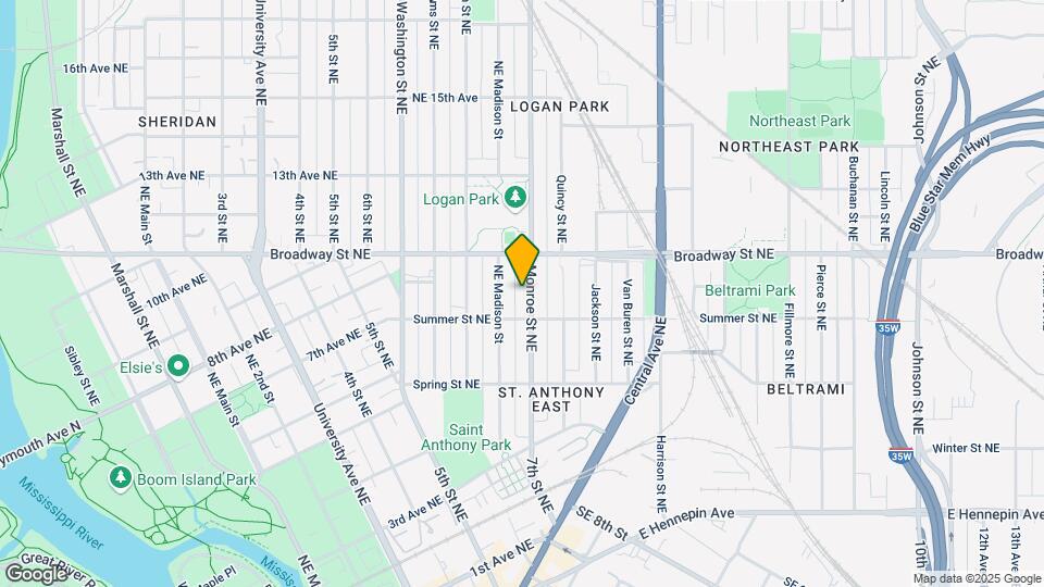 722 Monroe St NE, Unit 2 Map and Location Details