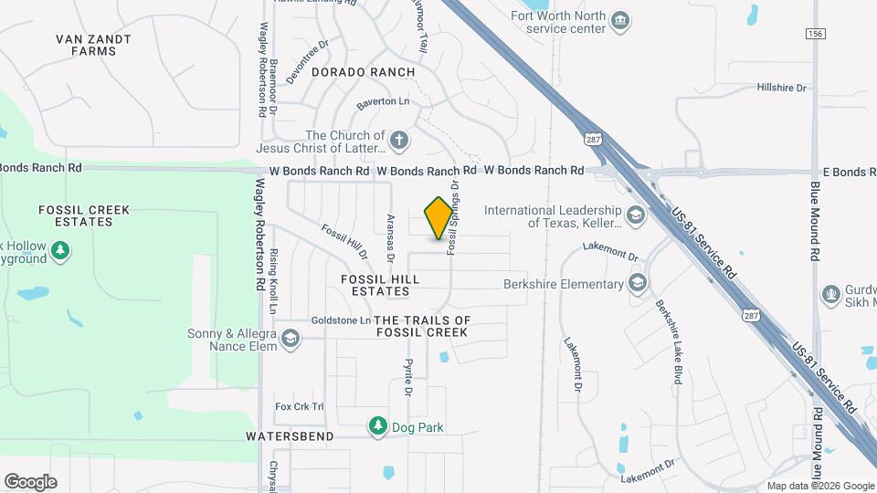 408 Lead Creek Dr Map and Location Details