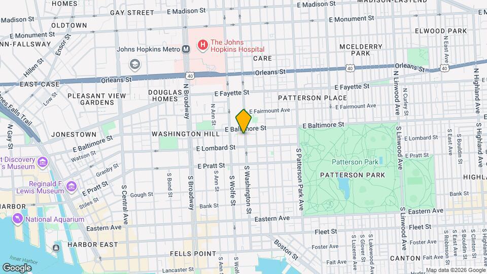 12 S Washington St Map and Location Details